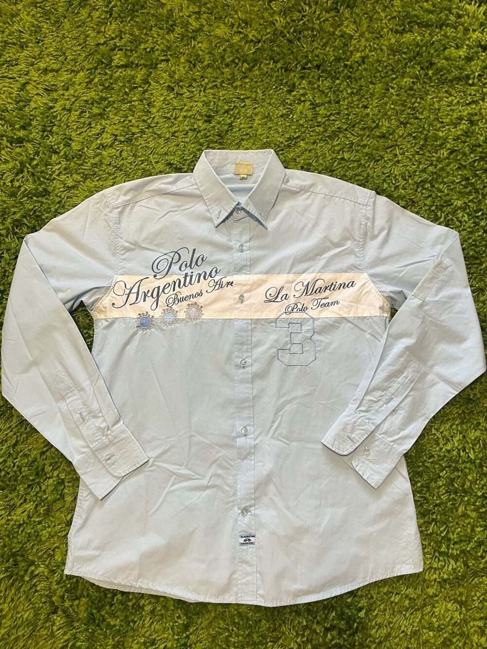 La Martina Polo Player Gear Long Sleeve Button Down Shirt XL